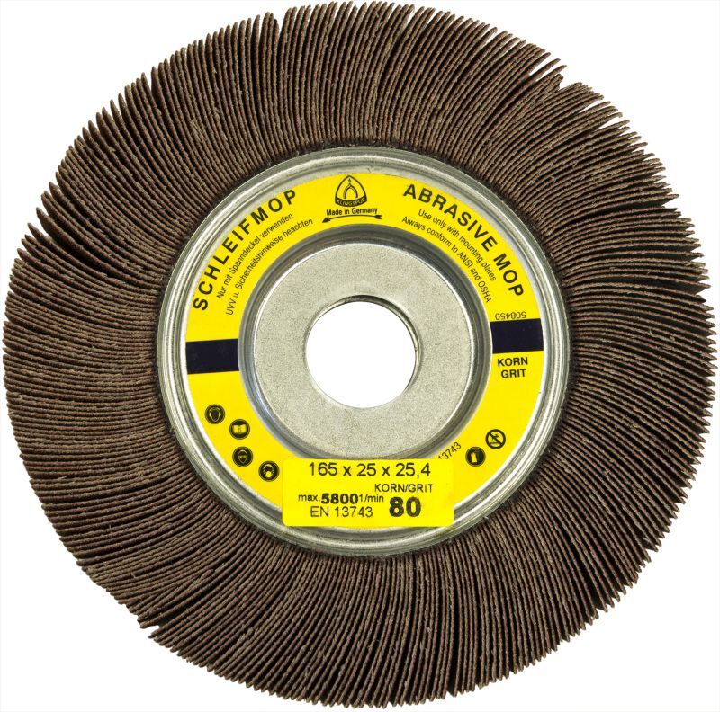 Klingspor SM 611 W Schleifmopräder CS 310 XF, 165 x 25 x 25,4 mm Korn 40 Produktbild Klingspor SM 611 W Schleifmopräder CS 310 XF, 165 x 25 x 25,4 mm Korn 40
