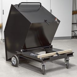 KLW Blechkastenwage komplett dichtgeschweißtem Kippbehälter 1400 x 1105 x 1150 mm Produktbild KLW Blechkastenwage komplett dichtgeschweißtem Kippbehälter 1400 x 1105 x 1150 mm