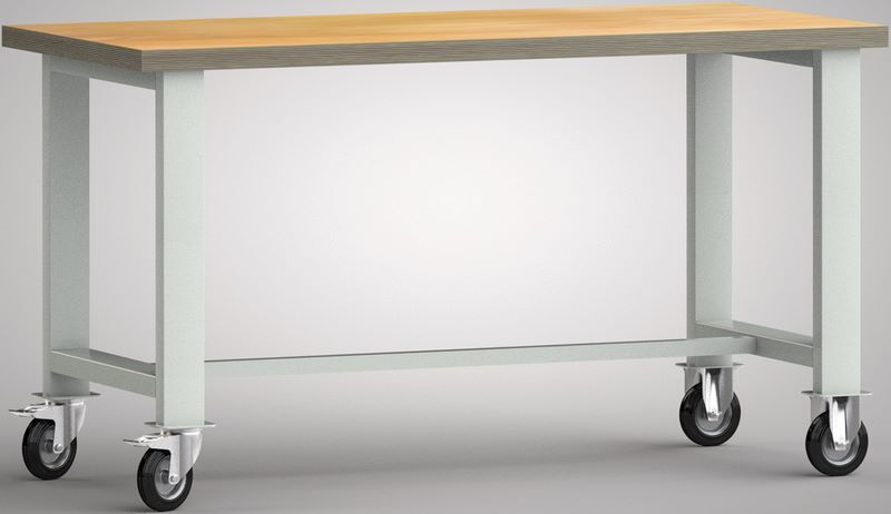 KLW Standard Werkbank 2000 x 700 x 840 mm fahrbare Produktbild KLW Standard Werkbank 2000 x 700 x 840 mm fahrbare
