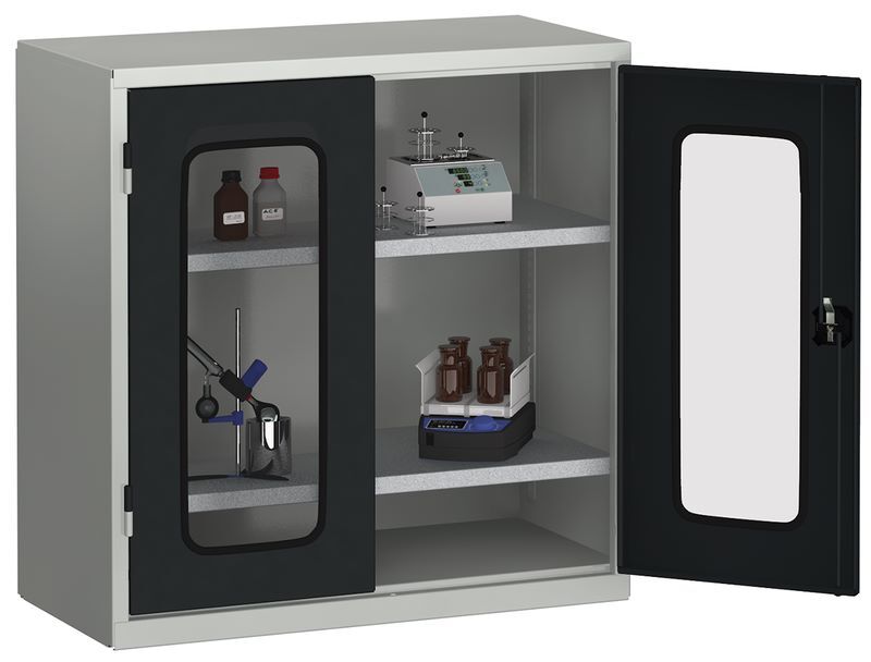 KLW Ordnungsschrank 1000 x 950 x 430 mm Türen mit Acrylglasscheiben Produktbild KLW Ordnungsschrank 1000 x 950 x 430 mm Türen mit Acrylglasscheiben