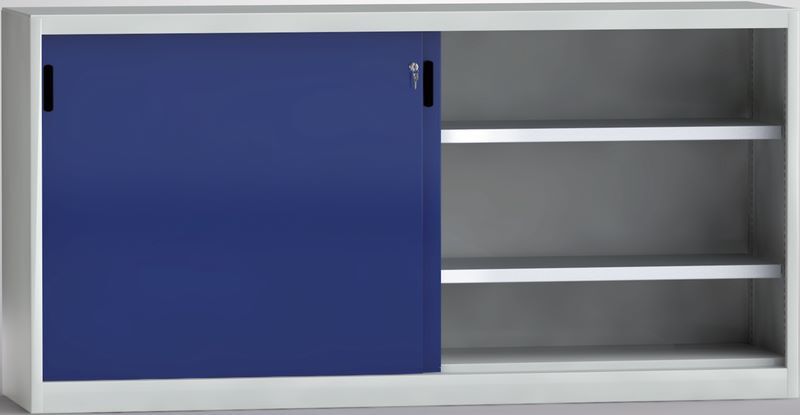 KLW Schiebetürenschrank mit Mitteltrennwand 1000 x 2000 x 525 mm Produktbild KLW Schiebetürenschrank mit Mitteltrennwand 1000 x 2000 x 525 mm