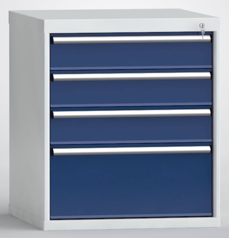 KLW Schubladenschrank 850 x 725 x 750 mm 4 Schubladen Produktbild KLW Schubladenschrank 850 x 725 x 750 mm 4 Schubladen