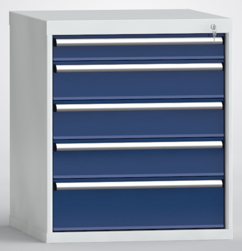 KLW Schubladenschrank 5 Schubladen 850 x 725 x 750 mm Produktbild KLW Schubladenschrank 5 Schubladen 850 x 725 x 750 mm