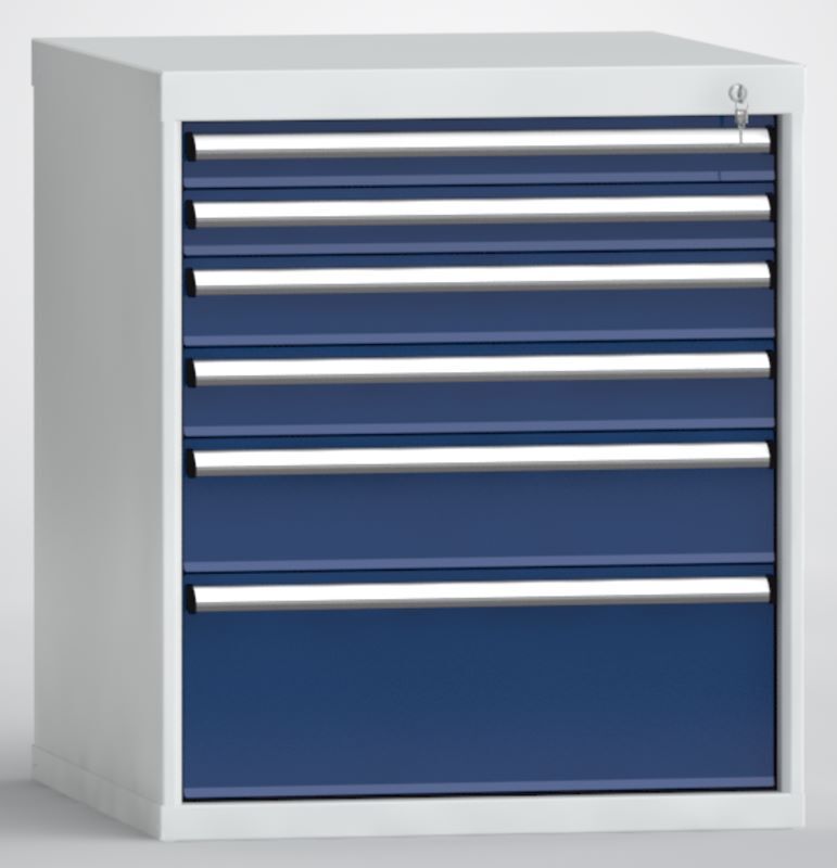 KLW Schubladenschrank 850 x 725 x 750 mm 6 Schubladen Produktbild KLW Schubladenschrank 850 x 725 x 750 mm 6 Schubladen