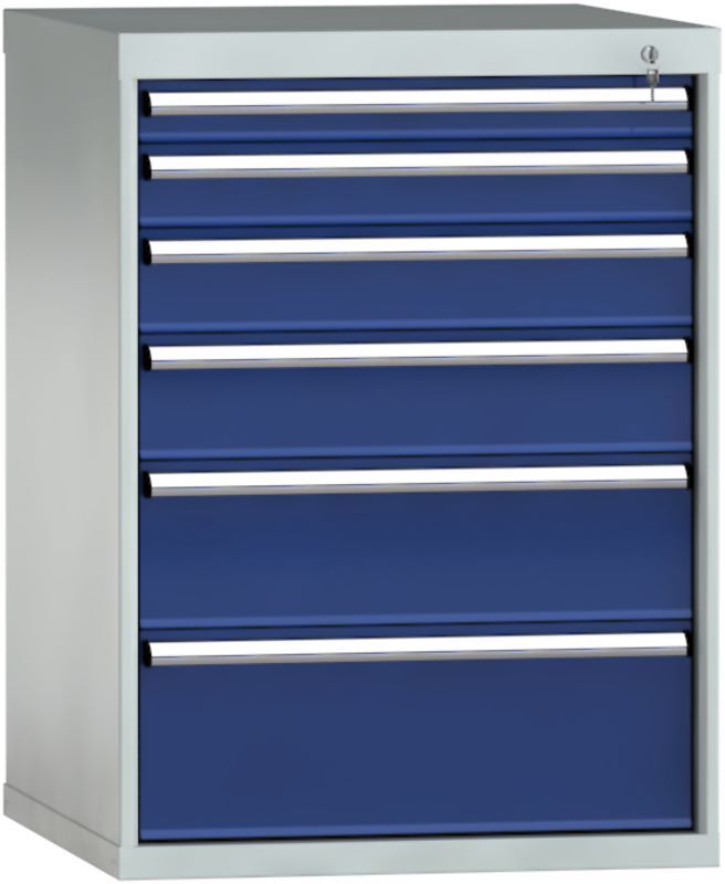 KLW Schubladenschrank 1000 x 725 x 750 mm 6 Schubladen Produktbild KLW Schubladenschrank 1000 x 725 x 750 mm 6 Schubladen