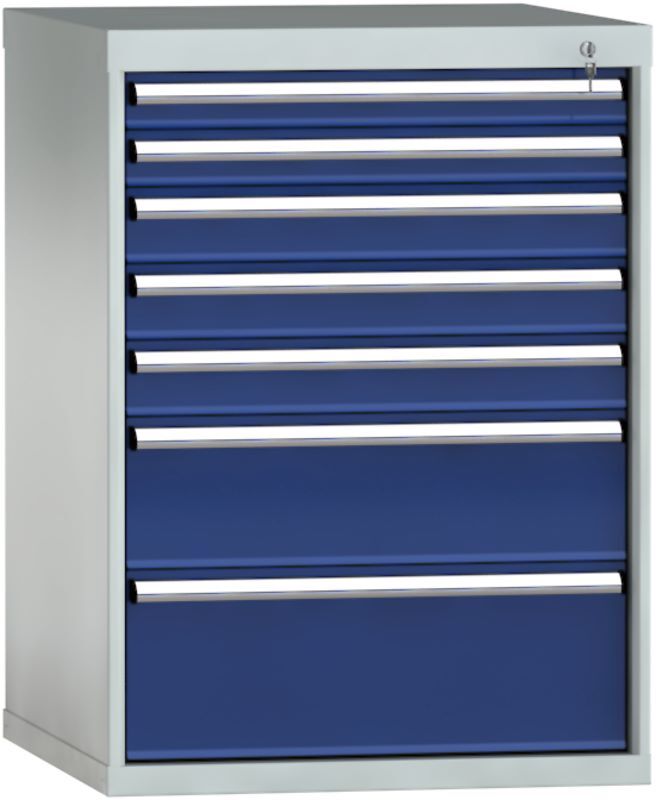 KLW Schubladenschrank 7 Schubladen 1000 x 725 x 750 mm Produktbild KLW Schubladenschrank 7 Schubladen 1000 x 725 x 750 mm