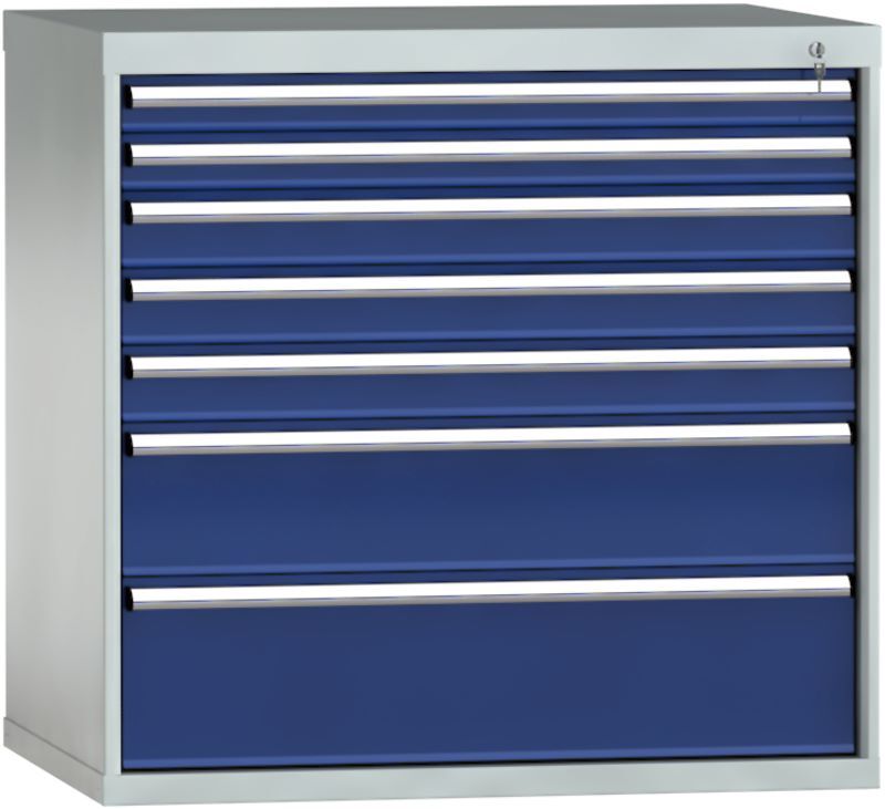 KLW Schubladenschrank 7 Schubladen 1000 x 1031 x 750 mm Produktbild KLW Schubladenschrank 7 Schubladen 1000 x 1031 x 750 mm