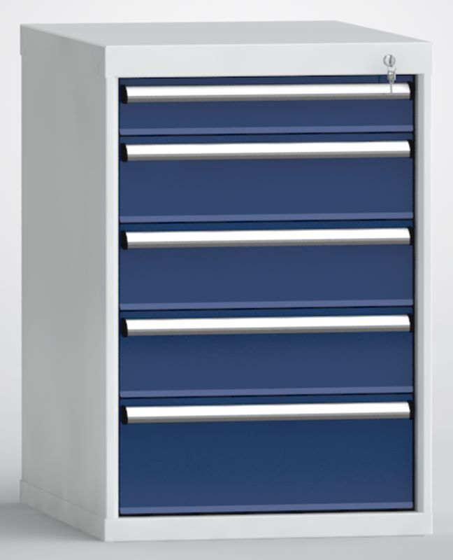 Produktbild KLW Schubladenschrank 5 x Vollauszug 850 x 572 x 750 mm