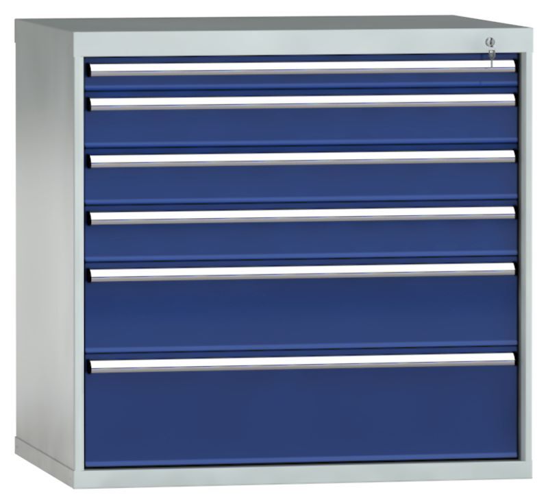 Produktbild KLW Schubladenschrank 6 x Vollauszug 200 kg 1000 x 1031 x 750 mm