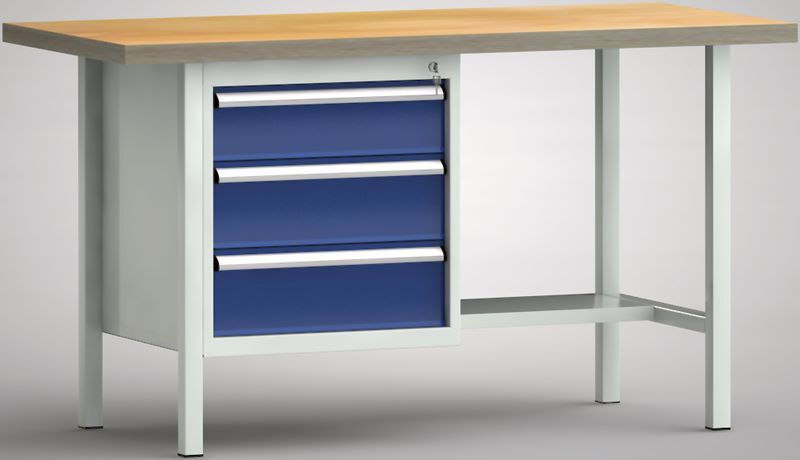 KLW Kombiwerkbank 1500 x 700 x 840 mm 3 Schubladen Produktbild KLW Kombiwerkbank 1500 x 700 x 840 mm 3 Schubladen