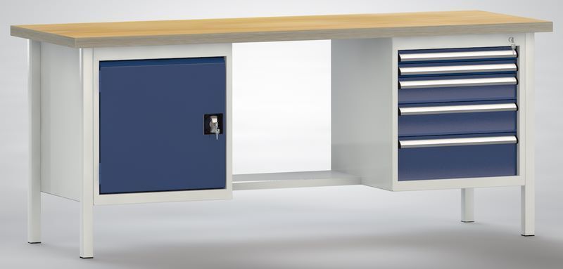 KLW Kombiwerkbank 2000 x 700 x 840 mm Produktbild KLW Kombiwerkbank 2000 x 700 x 840 mm
