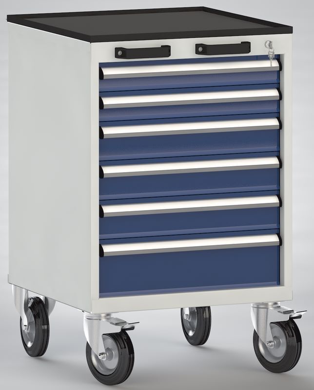 Produktbild KLW Standard Werkzeugwagen mit Abrollrand 572 x 655 x 915 mm