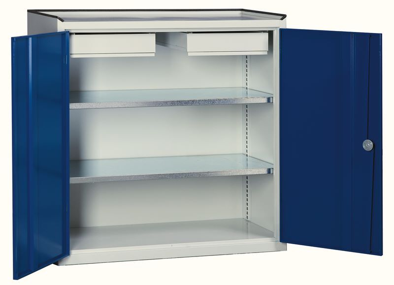 KLW Werkzeugschrank 1000 x 1000 x 480 mm 2 Schubladen Produktbild KLW Werkzeugschrank 1000 x 1000 x 480 mm 2 Schubladen