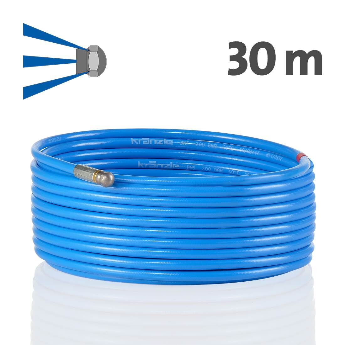 Kränzle Rohrreinigungsschlauch 30 m Stecksystem D12 Kränzle Rohrreinigungsschlauch 30 m Stecksystem D12