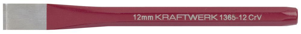 KRAFTWERK Flachmeissel 12 mm x 130 mm lackiert KRAFTWERK Flachmeissel 12 mm x 130 mm lackiert