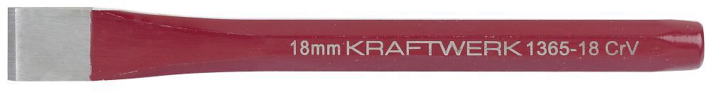 KRAFTWERK Flachmeissel 18 mm x 165 mm lackiert KRAFTWERK Flachmeissel 18 mm x 165 mm lackiert