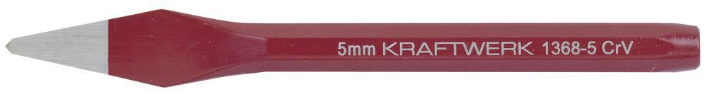 KRAFTWERK Kreuzmeissel 5 mm x 130 mm lackiert Produktbild KRAFTWERK Kreuzmeissel 5 mm x 130 mm lackiert