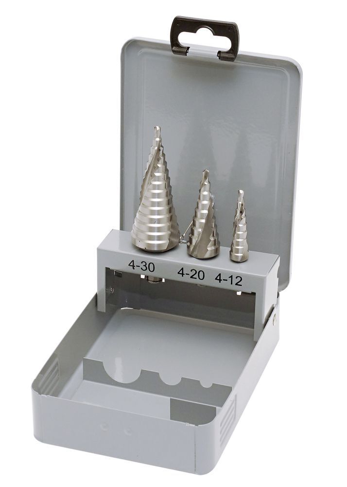 KRAFTWERK Stufenbohrersatz HSS-E Co5 3 Teile Produktbild KRAFTWERK Stufenbohrersatz HSS-E Co5 3 Teile