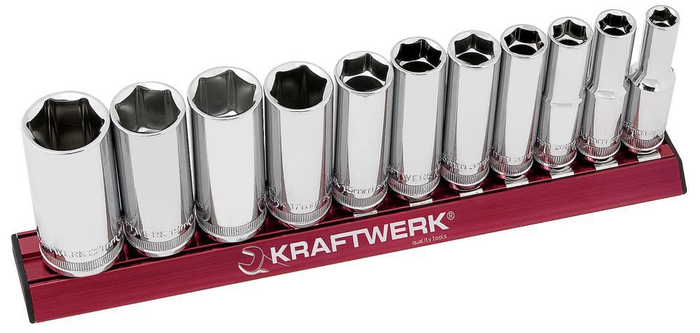 KRAFTWERK Stecknusssatz lang MAGALU 3/8" 11 Teile Produktbild KRAFTWERK Stecknusssatz lang MAGALU 3/8" 11 Teile