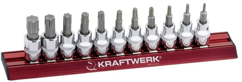 KRAFTWERK Torx Bit Stecknusssatz MAGALU 3/8" 11 Teile Produktbild KRAFTWERK Torx Bit Stecknusssatz MAGALU 3/8" 11 Teile