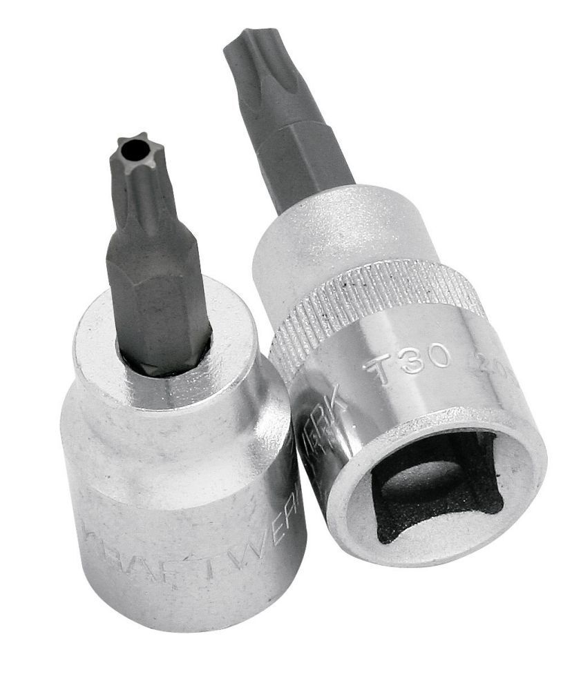 KRAFTWERK Torx Bit Stecknuss 3/8" T10 mit Bohrung KRAFTWERK Torx Bit Stecknuss 3/8" T10 mit Bohrung