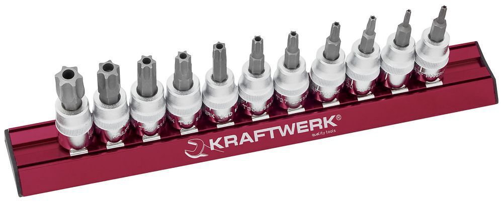 KRAFTWERK Loch-Torx Bit Stecknusssatz MAGALU 3/8" 11 Teile Produktbild KRAFTWERK Loch-Torx Bit Stecknusssatz MAGALU 3/8" 11 Teile