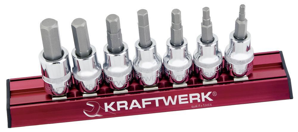 KRAFTWERK Innensechskant Bit Stecknusssatz MAGALU 3/8" 7 Teile Produktbild KRAFTWERK Innensechskant Bit Stecknusssatz MAGALU 3/8" 7 Teile