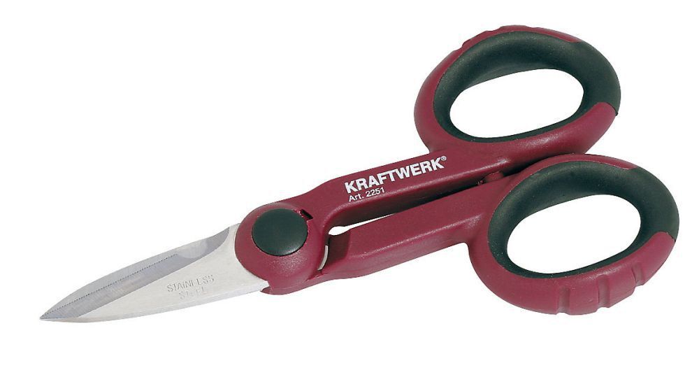 KRAFTWERK Elektriker Schere 142 mm Produktbild KRAFTWERK Elektriker Schere 142 mm