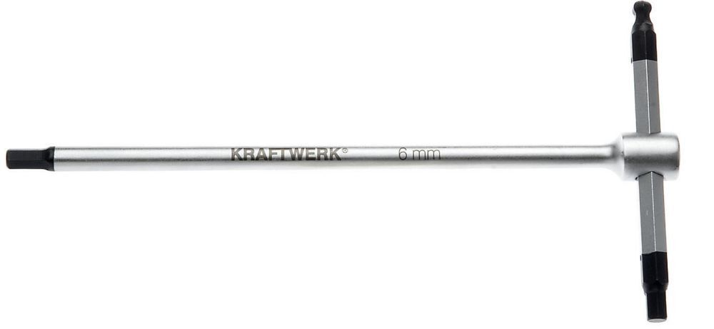 KRAFTWERK Stiftschlüssel Innensechskant 6 mm T-Griff KRAFTWERK Stiftschlüssel Innensechskant 6 mm T-Griff