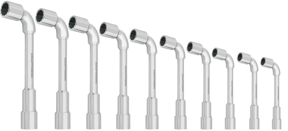 KRAFTWERK Pfeifenkopfschlüsselsatz 12 x 6 kant 8-19 mm 10 Teile Produktbild KRAFTWERK Pfeifenkopfschlüsselsatz 12 x 6 kant 8-19 mm 10 Teile