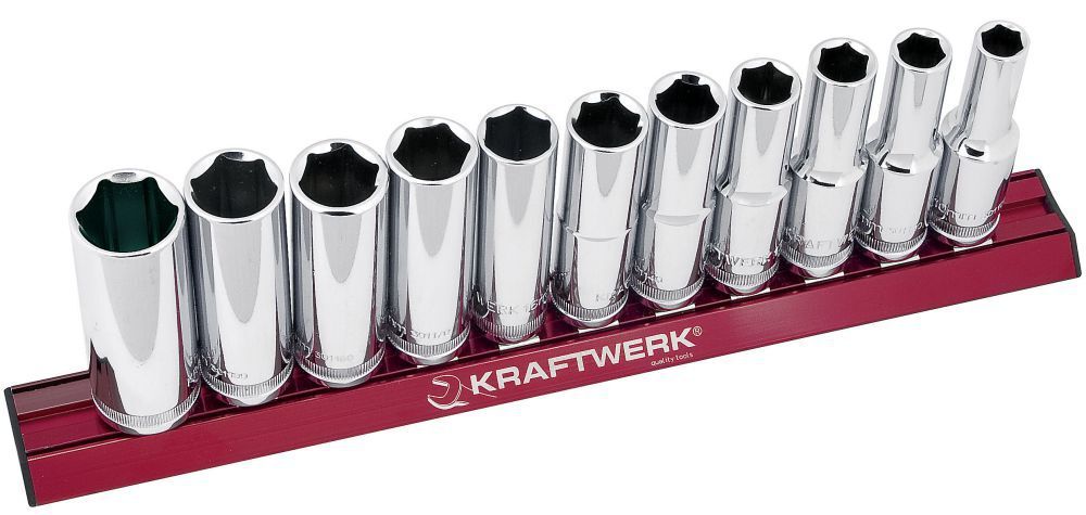 KRAFTWERK Stecknusssatz lang MAGALU 1/2" 11 Teile Produktbild KRAFTWERK Stecknusssatz lang MAGALU 1/2" 11 Teile