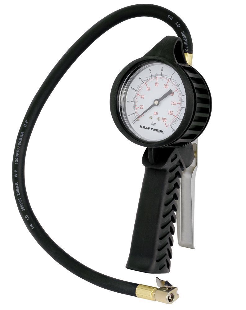 KRAFTWERK Reifenfüller mit Analog-Manometer Produktbild KRAFTWERK Reifenfüller mit Analog-Manometer