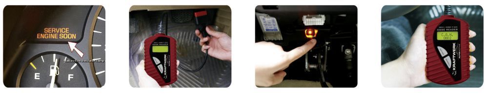 KRAFTWERK OBD II Tester Diagnosegerät für Fahrzeuge Produktbild KRAFTWERK OBD II Tester Diagnosegerät für Fahrzeuge bild 2