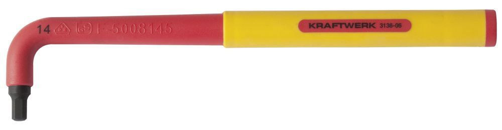 KRAFTWERK Elektriker Innensechskantschlüssel lang 6 mm Produktbild KRAFTWERK Elektriker Innensechskantschlüssel lang 6 mm