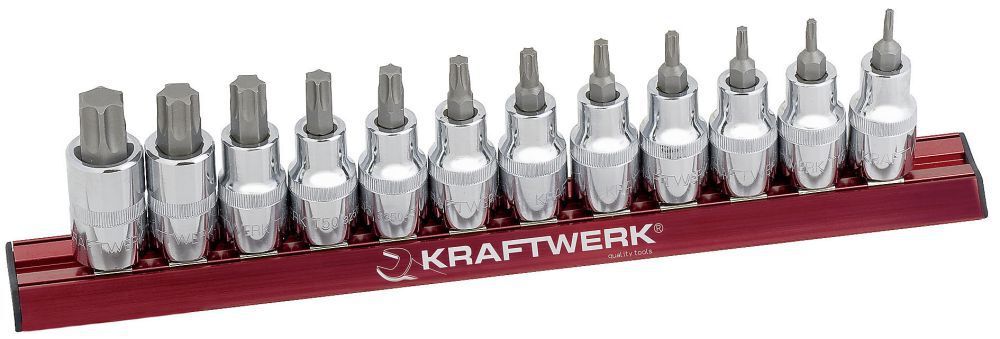 KRAFTWERK Torx Bit Stecknusssatz MAGALU 1/2" 12 Teile Produktbild KRAFTWERK Torx Bit Stecknusssatz MAGALU 1/2" 12 Teile