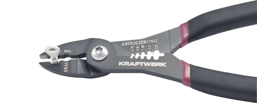 KRAFTWERK Abisolier- und Kabelschuhzange Kombi Produktbild KRAFTWERK Abisolier- und Kabelschuhzange Kombi bild 4