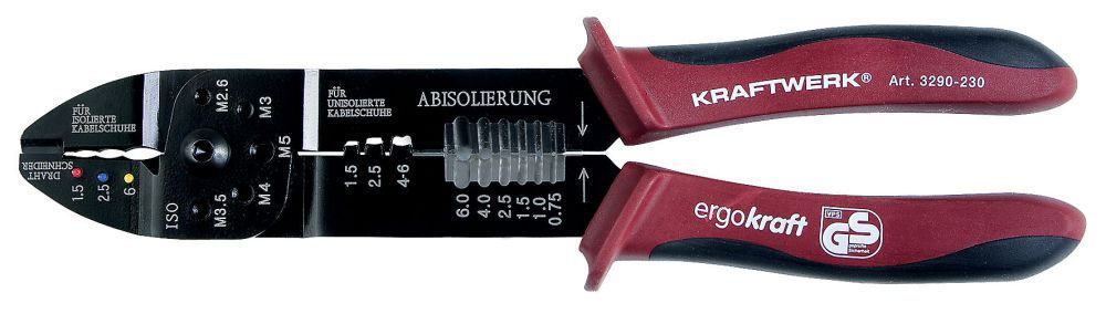 KRAFTWERK Kombi Abisolier und Kabelschuhzange 5 in 1 Produktbild KRAFTWERK Kombi Abisolier und Kabelschuhzange 5 in 1