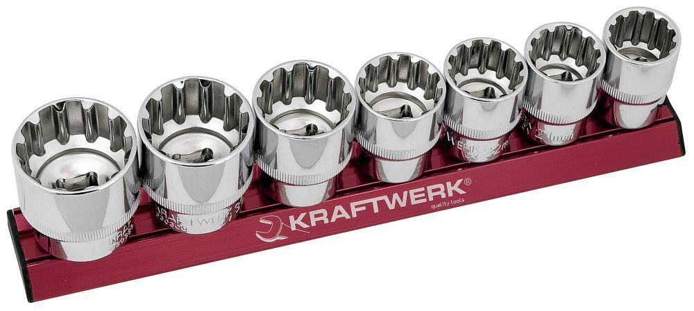 KRAFTWERK COMBI Stecknusssatz MAGALU 1/2" 7 Teile Produktbild KRAFTWERK COMBI Stecknusssatz MAGALU 1/2" 7 Teile
