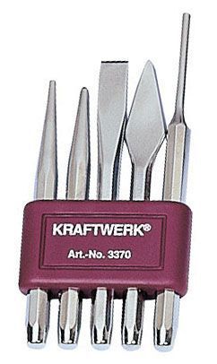 KRAFTWERK Meissel Splintentreiber Durchschlagsatz 5 Teile Produktbild KRAFTWERK Meissel Splintentreiber Durchschlagsatz 5 Teile