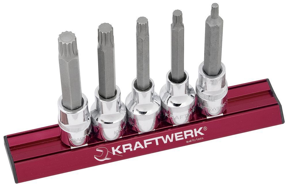 KRAFTWERK XZN-Bit-Stecknusssatz MAGALU 1/2" 5 Teile Produktbild KRAFTWERK XZN-Bit-Stecknusssatz MAGALU 1/2" 5 Teile