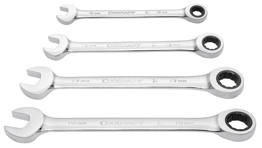KRAFTWERK Gabelring Ratschenschlüssel Satz 4 Teile Produktbild KRAFTWERK Gabelring Ratschenschlüssel Satz 4 Teile