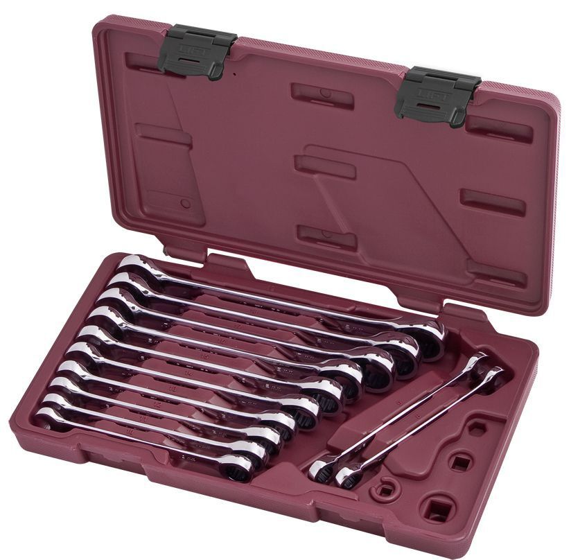 KRAFTWERK Ringgabel Ratschenschlüssel Satz 12 Teile Produktbild KRAFTWERK Ringgabel Ratschenschlüssel Satz 12 Teile