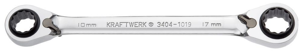 KRAFTWERK Ratschen Doppelringschlüssel CLICKRAFT 10x13 und 17x19 mm Produktbild KRAFTWERK Ratschen Doppelringschlüssel CLICKRAFT 10x13 und 17x19 mm