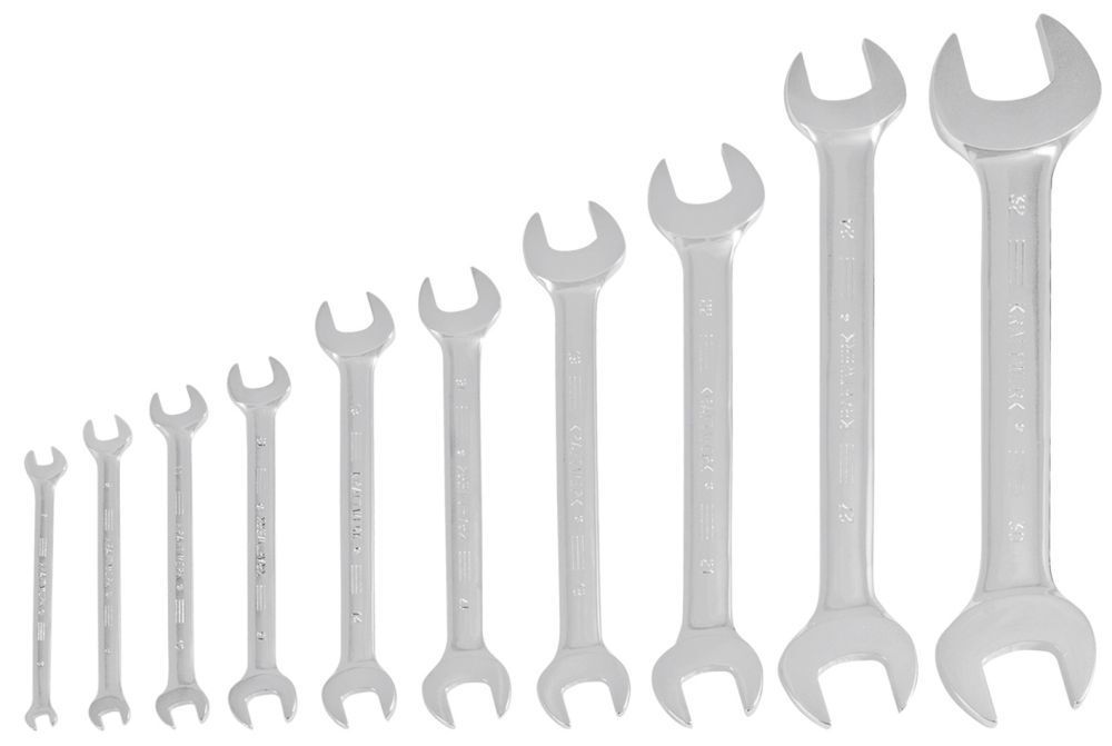 KRAFTWERK Doppelgabelschüsselsatz 6-32mm 10 Teile KRAFTWERK Doppelgabelschüsselsatz 6-32mm 10 Teile
