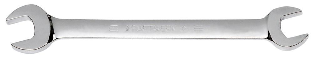 KRAFTWERK Doppelgabelschlüssel voll poliert 6 x 7 mm KRAFTWERK Doppelgabelschlüssel voll poliert 6 x 7 mm