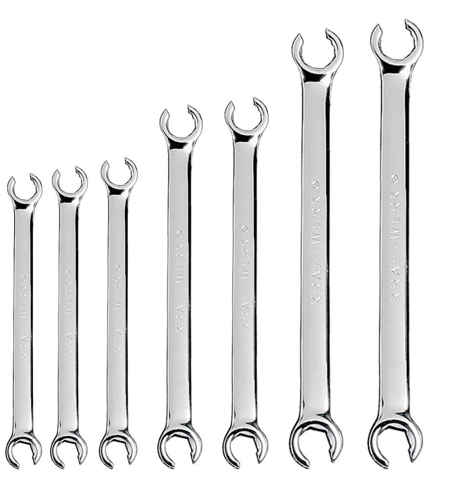 KRAFTWERK Doppelringschlüssel Satz offen 7 Teile Produktbild KRAFTWERK Doppelringschlüssel Satz offen 7 Teile