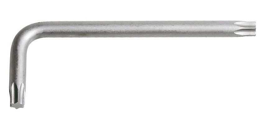 KRAFTWERK Winkelstiftschlüssel Torx T10 verchromt Produktbild KRAFTWERK Winkelstiftschlüssel Torx T10 verchromt