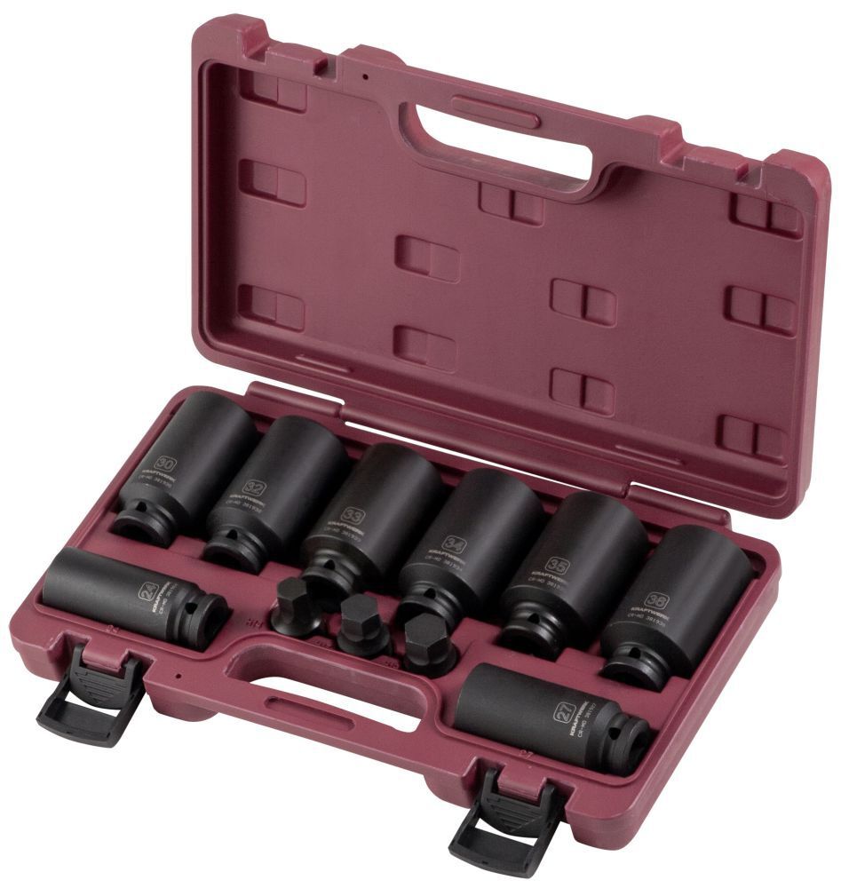 KRAFTWERK 12-Kant-Schlag-Stecknuss-Satz 1/2" 11 Teile Produktbild KRAFTWERK 12-Kant-Schlag-Stecknuss-Satz 1/2" 11 Teile