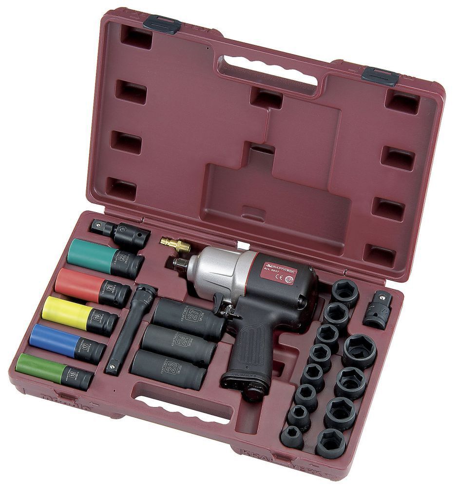 KRAFTWERK Druckluft Schlagwerkzeugsatz 1/2" 24 Teile KRAFTWERK Druckluft Schlagwerkzeugsatz 1/2" 24 Teile