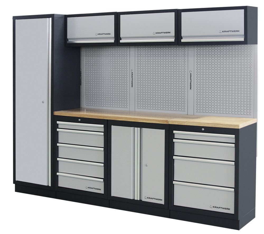 KRAFTWERK MOBILIO 4 Element Werkstatt Schrankwand Produktbild KRAFTWERK MOBILIO 4 Element Werkstatt Schrankwand bild 2